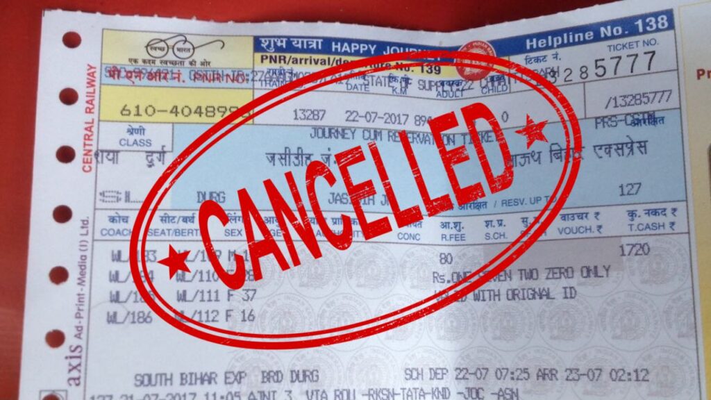 ticket cancellation