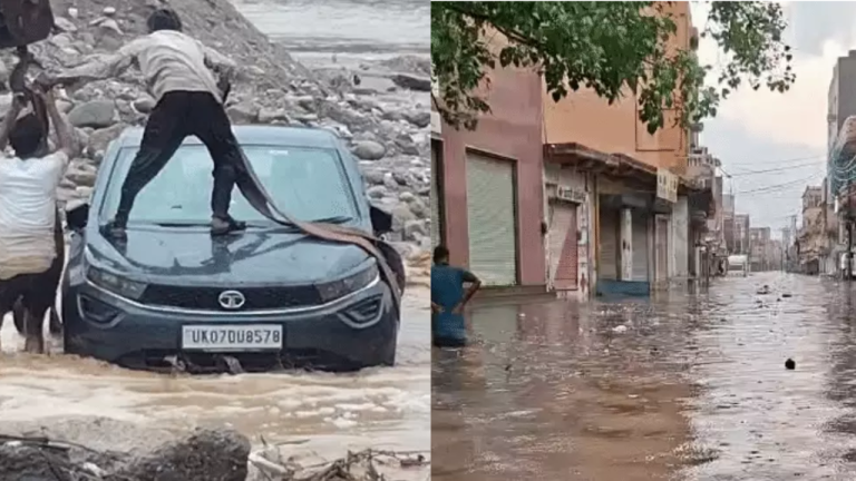 गंगा का पानी सड़कों पर, गुजरात-उत्तराखंड में स्कूल बंद, 7 राज्यों में हाई अलर्ट