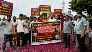पीथमपुर के 51 युवा निकले 85 किमी पैदल यात्रा पर: गौ माता को राष्ट्रमाता बनाने की मांग
