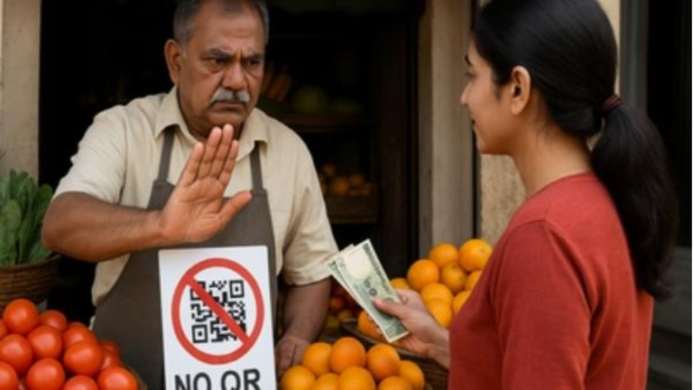 भोपाल-इंदौर के बाजारों में काला विरोध: ₹2000 से ऊपर UPI बंद