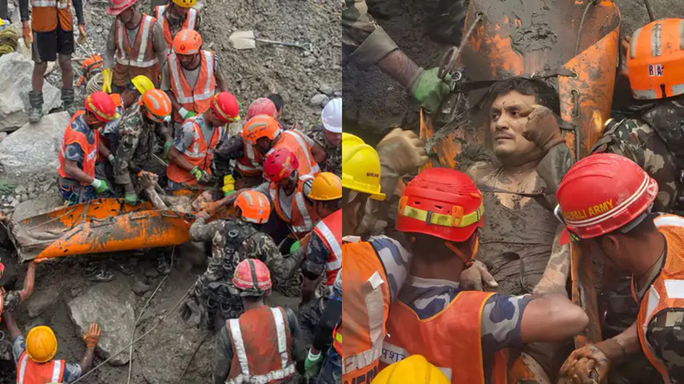 नेपाल बाढ़ त्रासदी में चमत्कार: नौ दिन बाद सुरंग से दो मजदूर जिंदा बरामद