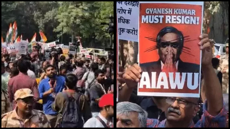 SIR के खिलाफ दिल्ली में हंगामा, चुनाव आयोग तक मार्च की तैयारी